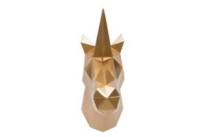 Skulptur Fabelhaftes Wesen Gold - Kunststein - Kunststoff - 17 x 36 x 40 cm