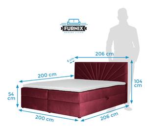 Boxspringbett TREZO 4 Rot