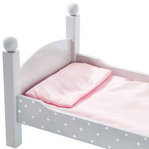 Puppenetagenbett aus Holz Pink - Massivholz - 27 x 44 x 51 cm