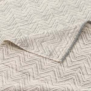 Teppich Kelim Läufer Wolle Lara Meliert Grau - 90 x 160 cm