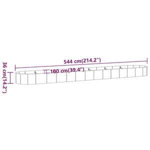 Hochbeet 3012742-1 Braun - 100 x 544 cm