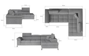 Ecksofa DANO Gelb - Ecke davorstehend rechts