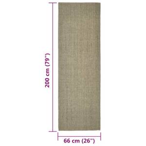 Sisalteppich 3032244-3 Taupe - 66 x 200 cm