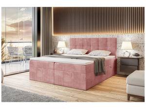 Boxspringbett Raco Rosé - Breite: 140 cm - H3