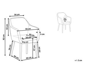 Chaise de salle à manger YORKVILLE Marron foncé