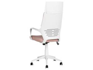 Chaise de bureau DELIGHT Pêche - Rose foncé - Blanc