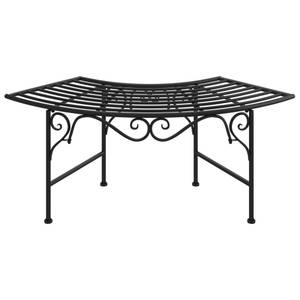 Banc tour d'arbre 318826 Noir - Métal - 113 x 40 x 50 cm