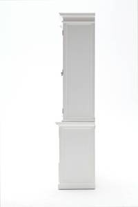 Vitrine Halifax Blanc - En partie en bois massif - 180 x 220 x 50 cm