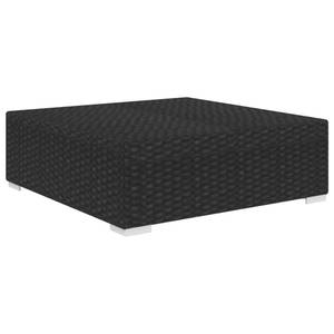 Fußhocker 46804 Schwarz - Kunststoff - Polyrattan - 70 x 26 x 70 cm