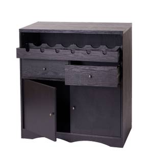 Weinschrank F65 Schwarz - Holzwerkstoff - 80 x 89 x 40 cm