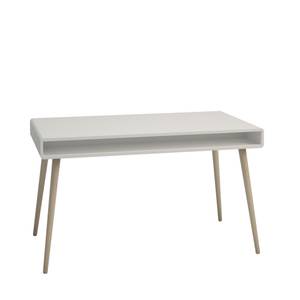 Schreibtisch Sofus Weiß - Holz teilmassiv - 130 x 76 x 70 cm