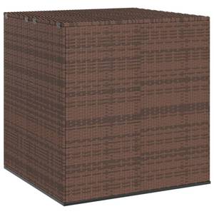 Kissenbox Braun - Metall - Polyrattan - 100 x 104 x 100 cm