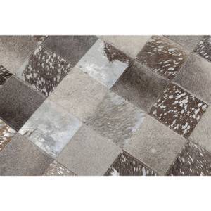 Teppich Cosmo Grey Fur Grau - Echtleder - 300 x 1 x 200 cm