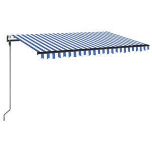 Auvent rétractable 3007207-2 Bleu - 300 x 1 x 450 cm