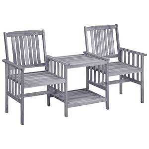 Bistro Set K439 Grau - Massivholz