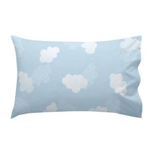 Clouds Bettlaken-set Blau - Textil - 1 x 120 x 180 cm