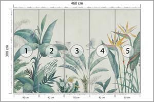 Papier Peint Feuilles Tropicales Fleurs 460 x 300 x 300 cm