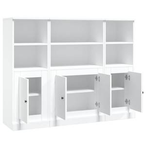 Highboard 3er Set DE7947 Weiß