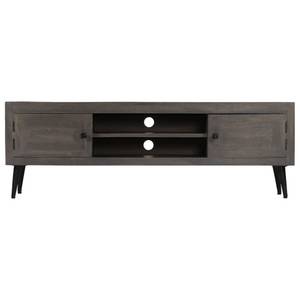 TV-Schrank D777 Grau - Massivholz - 30 x 45 x 140 cm