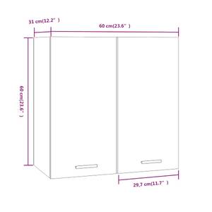 Hängeschrank 3011397-7 Grau - Eiche Sonoma Dekor