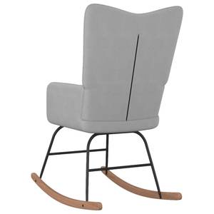 Chaise à bascule avec tabouret 3010050-2 Gris lumineux