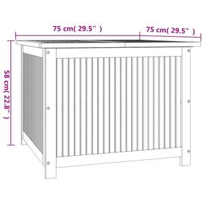 Gartenbox 3028196 Braun - Massivholz - Holzart/Dekor - 75 x 58 x 75 cm