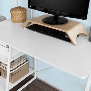 Schreibtisch FWT29-W Weiß - Holzwerkstoff - 102 x 17 x 50 cm