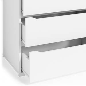 Commode Ruben 80cm blanc & 3 tiroirs Blanc - Bois manufacturé - 80 x 77 x 48 cm