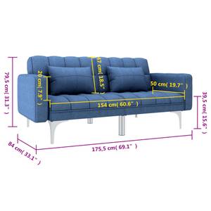 Schlafsofa Blau