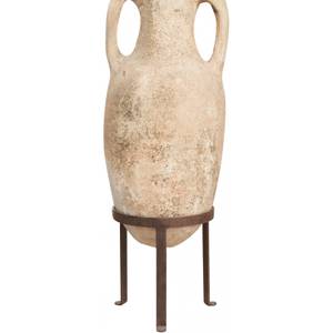 Terrakotta-Amphore Braun - Keramik - Stein - 28 x 63 x 28 cm
