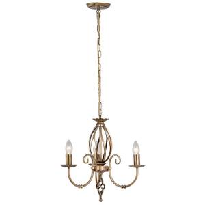 Chandelier CANDELA 1 Noir - Laiton - Laiton mat - Argenté / Gris - Gris argenté - Nb d'ampoules : 3