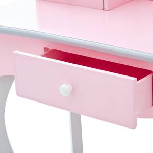 Waschtisch-Set aus Holz Pink - Massivholz - 32 x 100 x 63 cm