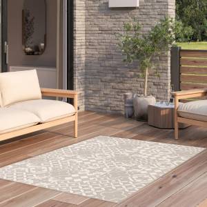 Tapis exterieur IRISA 3 120x170 ecru Beige - Matière plastique - 120 x 5 x 170 cm