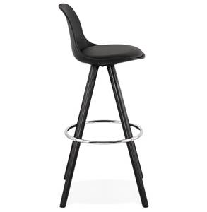 Tabouret De Bar MISTIK Noir - Bois massif - 42 x 95 x 42 cm