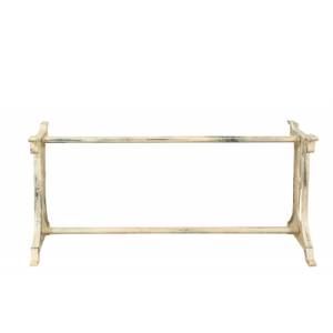 Pied de Table Rectangulaire Beige - Métal - 55 x 69 x 156 cm