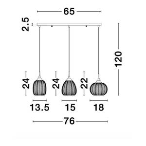 Pendelleuchte VARIO 76 x 76 cm