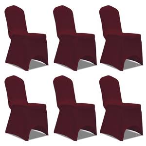 Housse de chaise(lot de 12) 299451-3 Rouge bourgogne