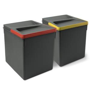 Recycle Behälter für Küchenschublade, Grau - Kunststoff - 24 x 36 x 33 cm