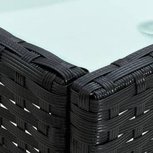 Garten-Sofa-Set Schwarz