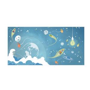 No.MW16 Buntes Weltraumtreiben 80 x 40 cm