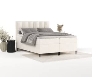 Premium Boxspringbett Ombre Creme - Breite: 160 cm