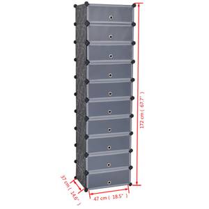 Schuh-Organizer 295264 Schwarz - Weiß