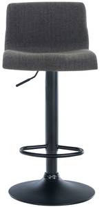 Tabouret de bar Hover Gris lava - Noir