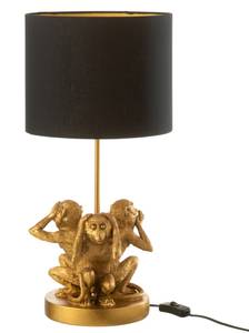 Tischlampe 3 AFFEN Poly in Goldfarben Na Schwarz - Gold - Kunststoff - 25 x 53 x 25 cm