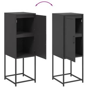 Highboard DE6762 Schwarz - Metall - 39 x 107 x 36 cm