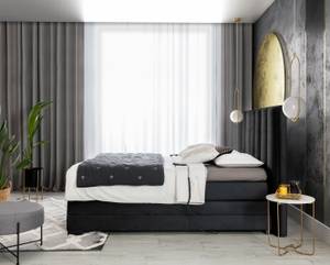 Box spring lit Theo Anthracite - 220 x 198 cm