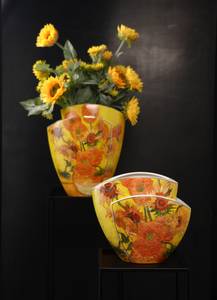 Vase Vincent van Gogh - Sonnenblumen Porzellan - 21 x 43 x 36 cm