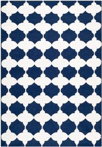 Teppich Tangier Beige - Blau - Textil - 185 x 1 x 275 cm