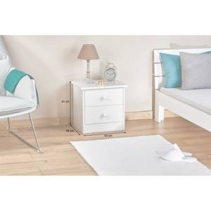 Table de chevet RONDO Blanc