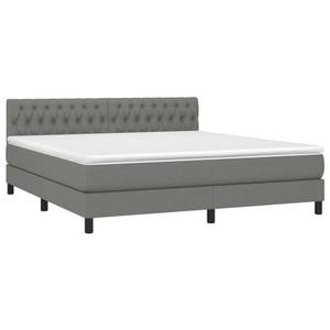 Boxspringbett 3017265-24 Dunkelgrau - Breite: 180 cm